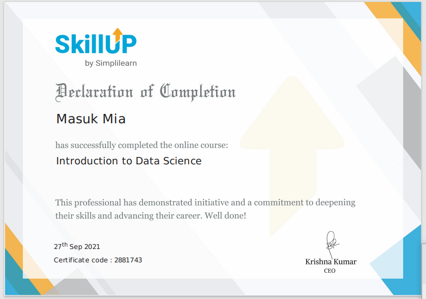 introductiom to data science